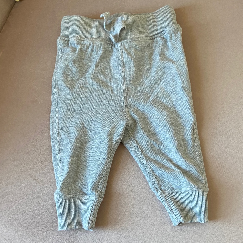 Hanna Andersson Light Gray Kids Joggers 6-12 mos
